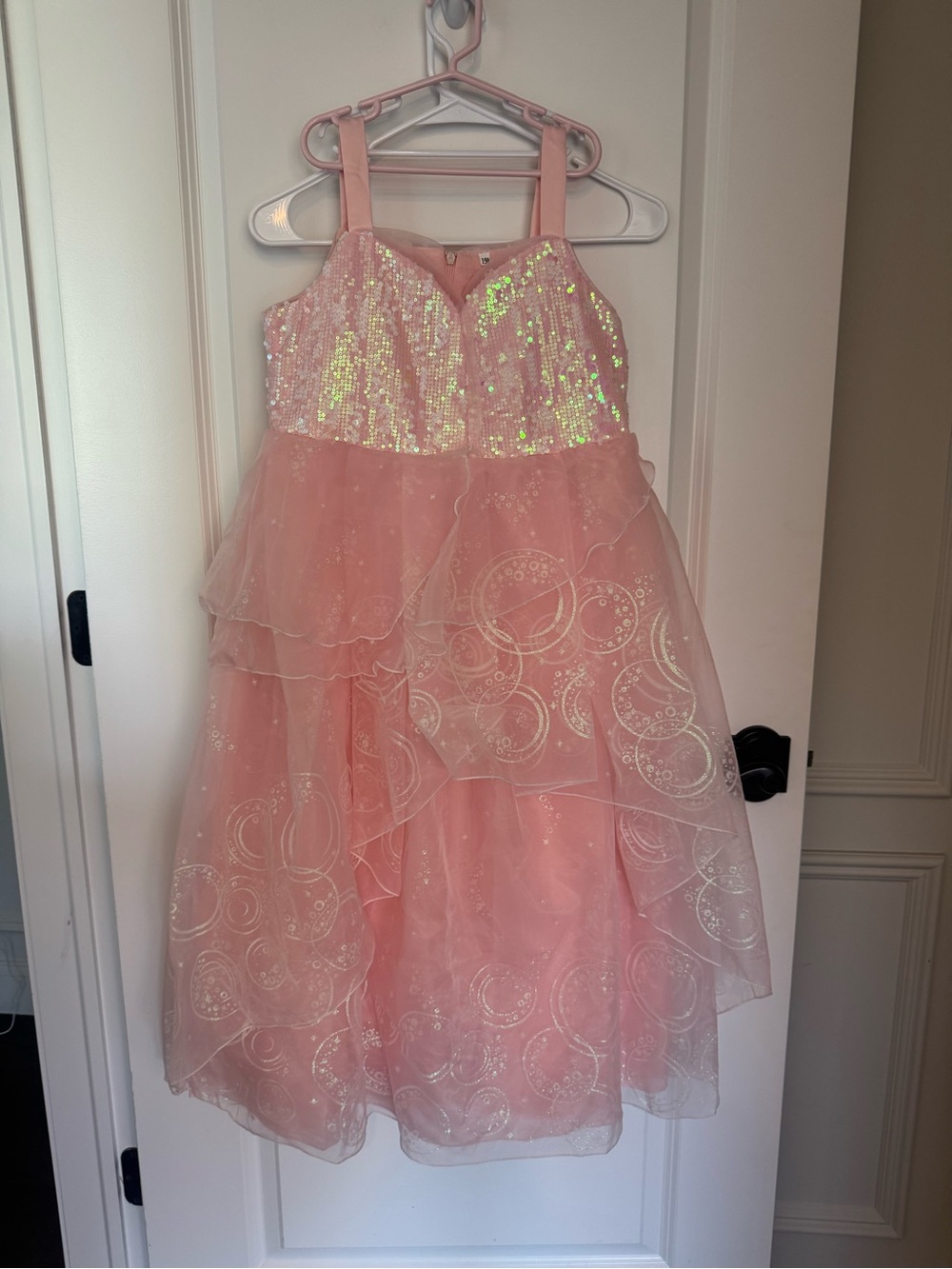 Wizard of Oz Glinda Pink Sparkle Layered Girls' Party Dress